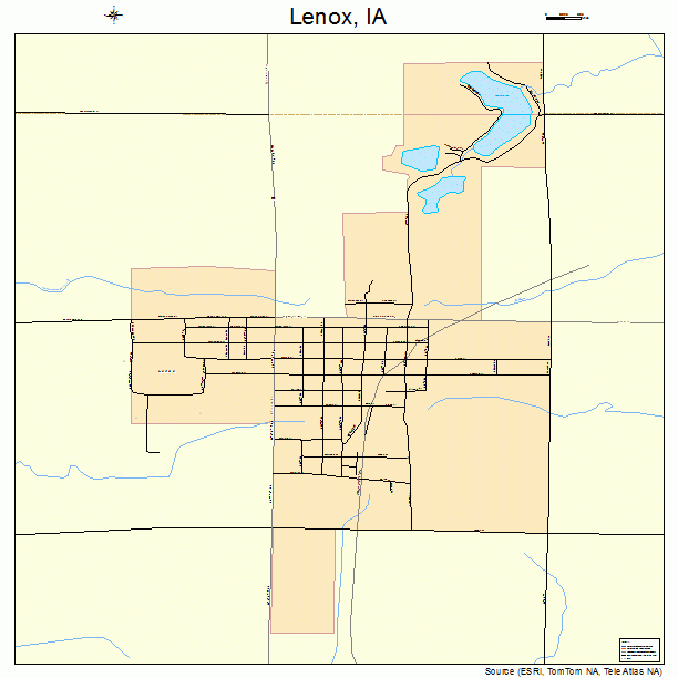 Lenox, IA street map