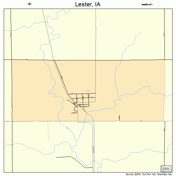 Lester, IA street map