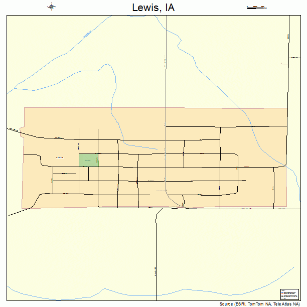Lewis, IA street map