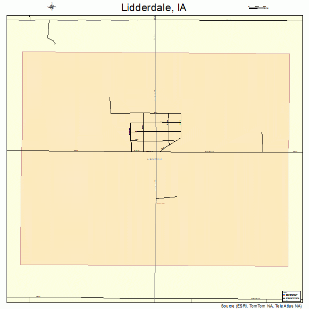 Lidderdale, IA street map