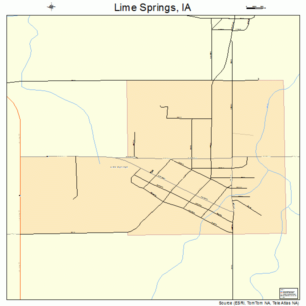 Lime Springs, IA street map