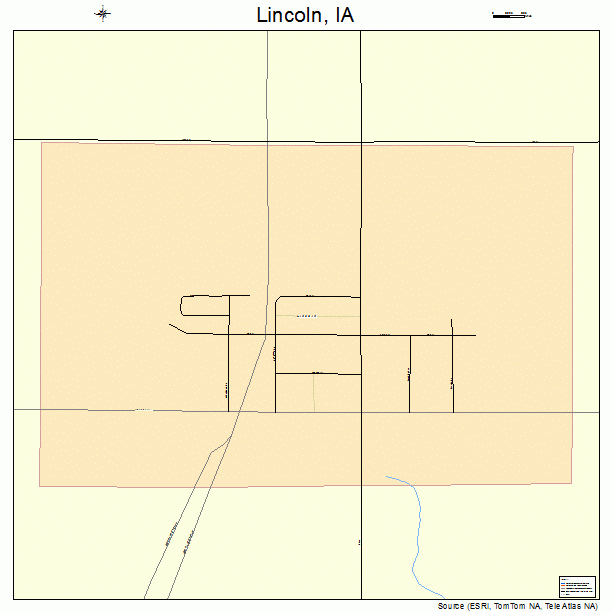 Lincoln, IA street map