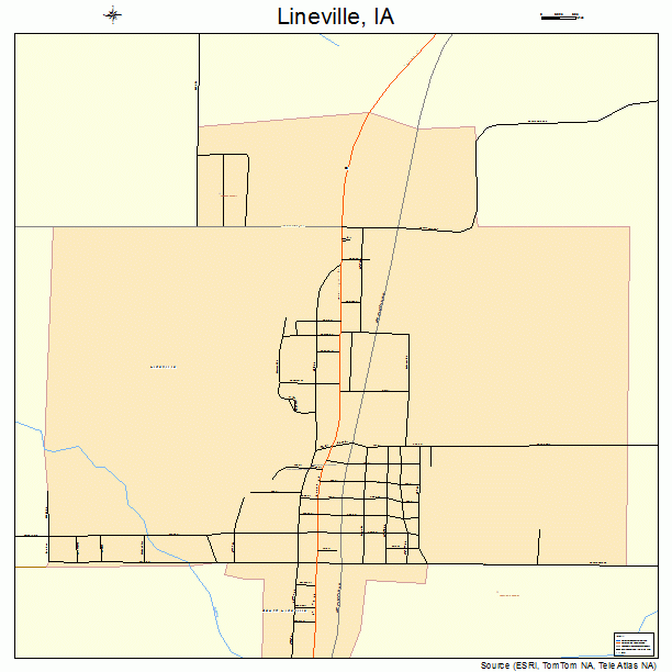Lineville, IA street map