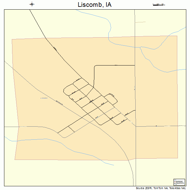 Liscomb, IA street map