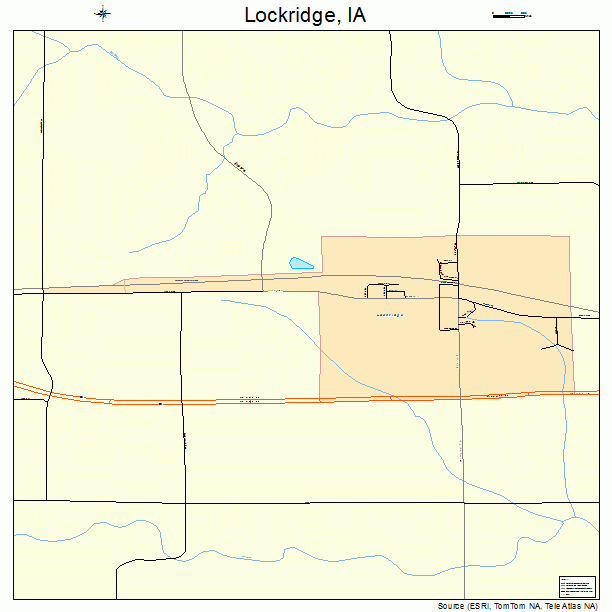 Lockridge, IA street map