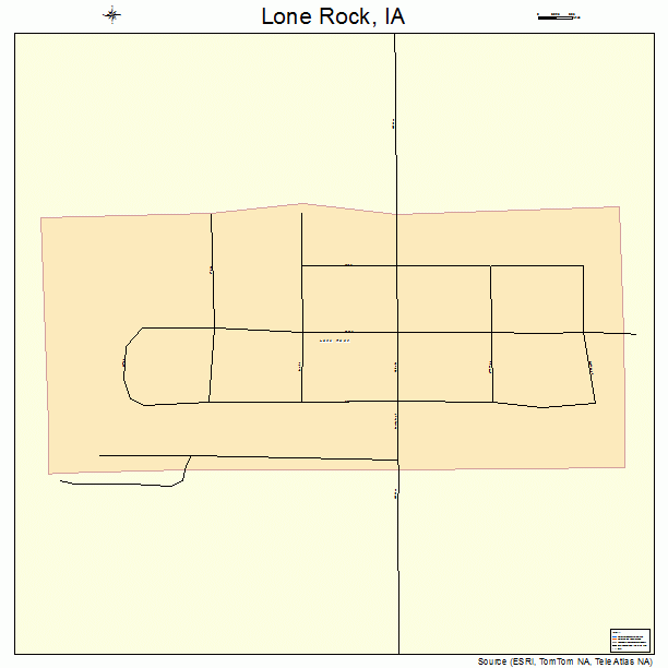 Lone Rock, IA street map