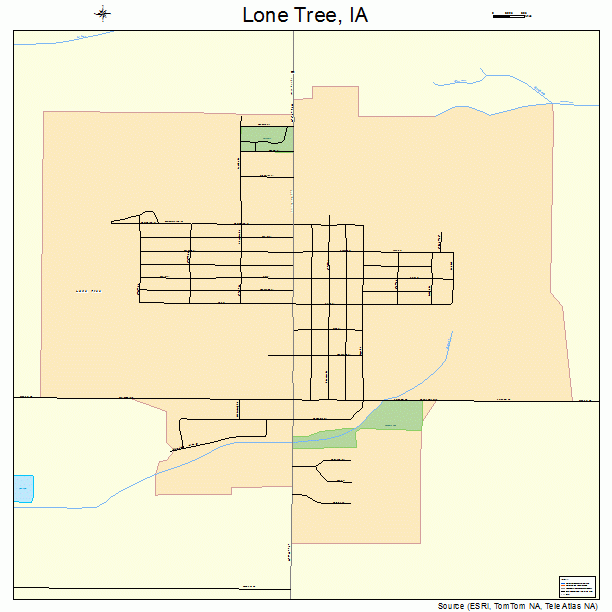 Lone Tree, IA street map