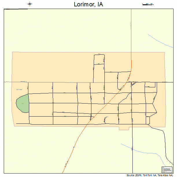 Lorimor, IA street map