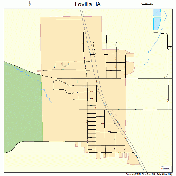 Lovilia, IA street map