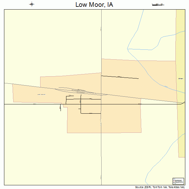 Low Moor, IA street map