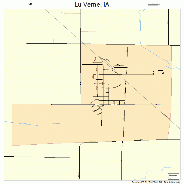 Lu Verne, IA street map