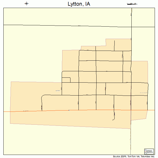 Lytton, IA street map