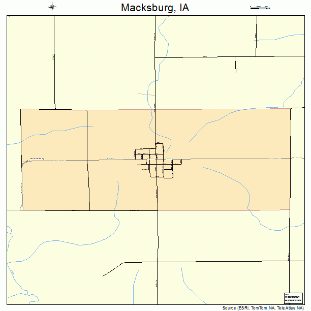 Macksburg, IA street map