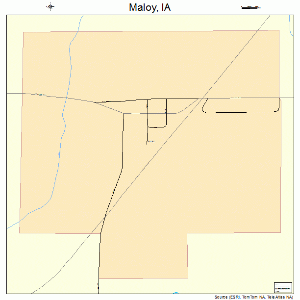 Maloy, IA street map