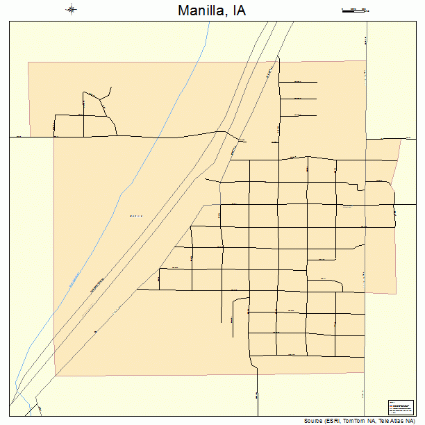 Manilla, IA street map