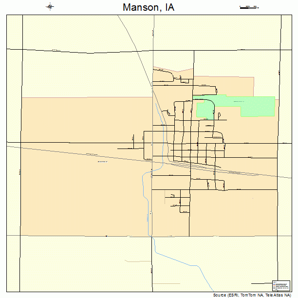 Manson, IA street map