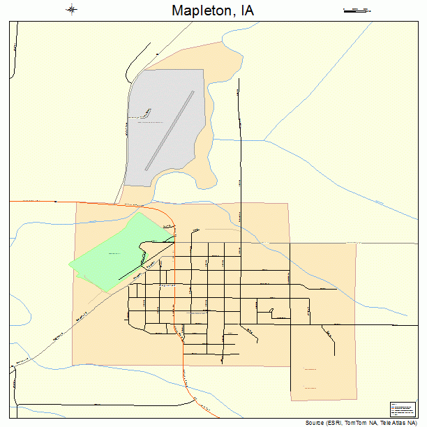 Mapleton, IA street map