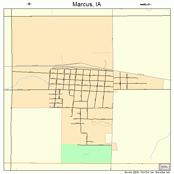 Marcus, IA street map