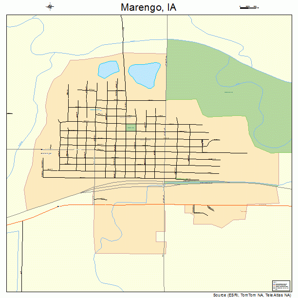 Marengo, IA street map
