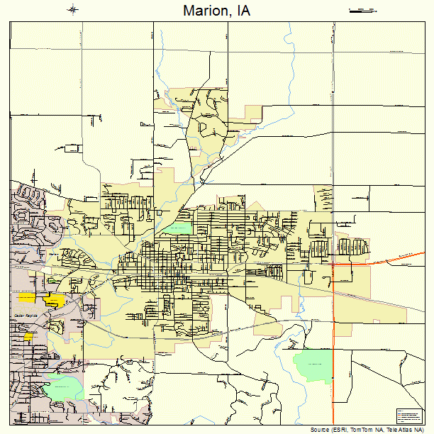 Marion, IA street map