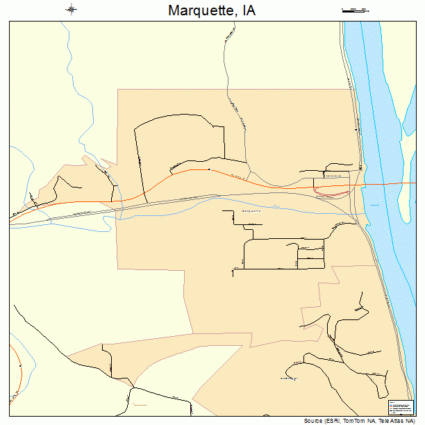 Marquette, IA street map