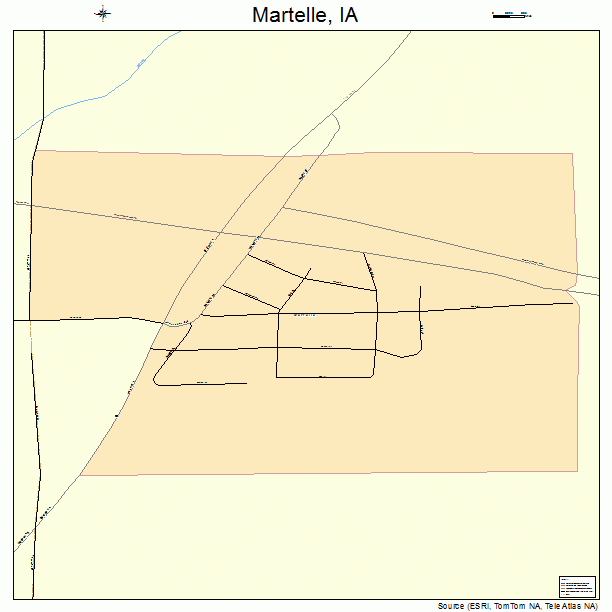 Martelle, IA street map