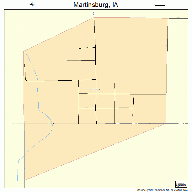 Martinsburg, IA street map