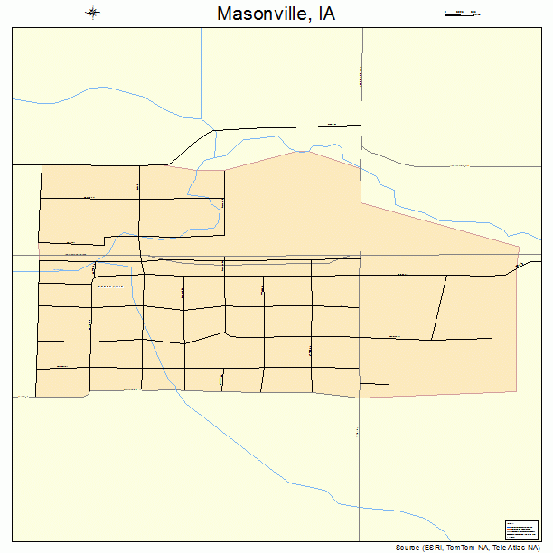 Masonville, IA street map