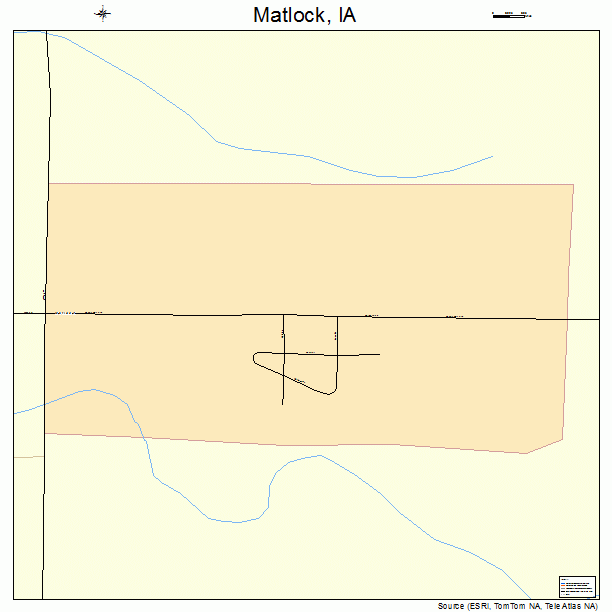 Matlock, IA street map