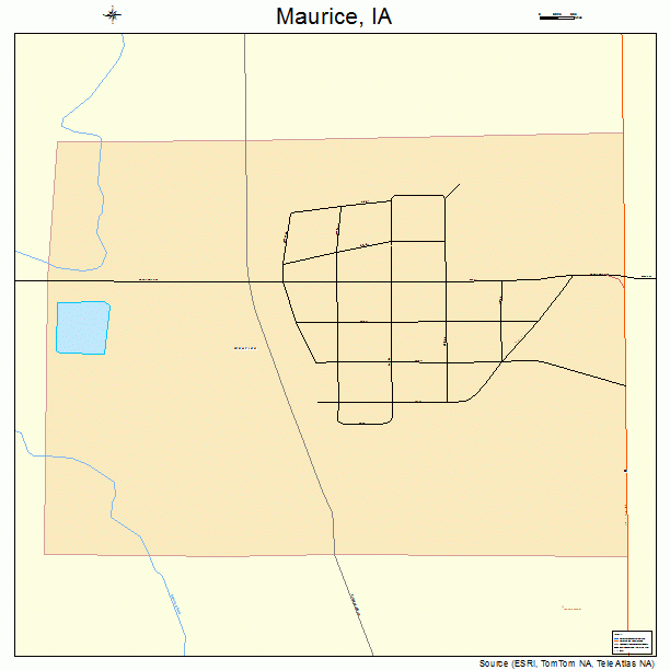 Maurice, IA street map