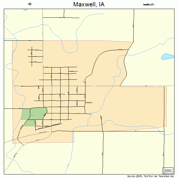 Maxwell, IA street map