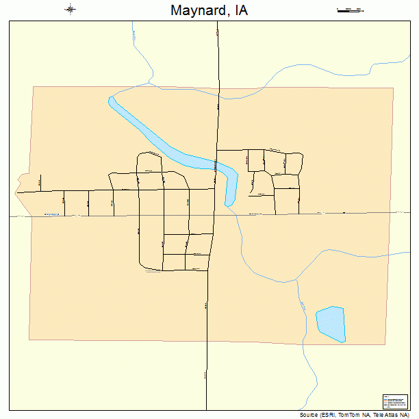 Maynard, IA street map