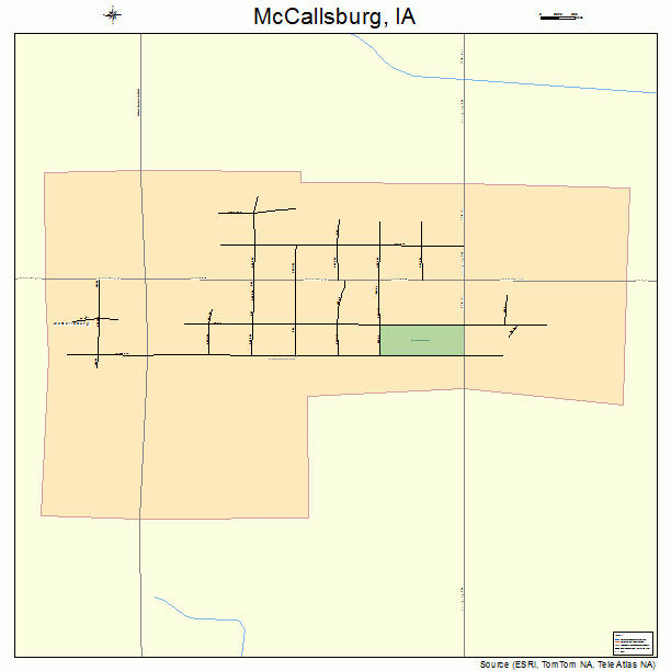 McCallsburg, IA street map