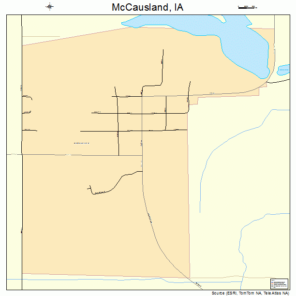 McCausland, IA street map