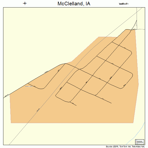 McClelland, IA street map