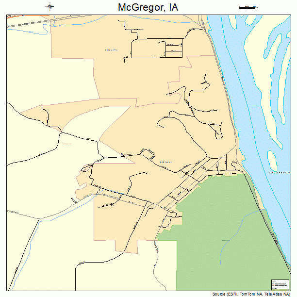 McGregor, IA street map