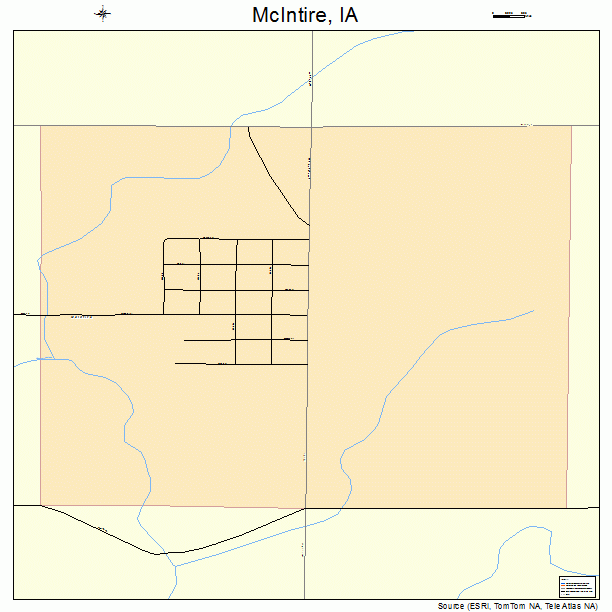 McIntire, IA street map