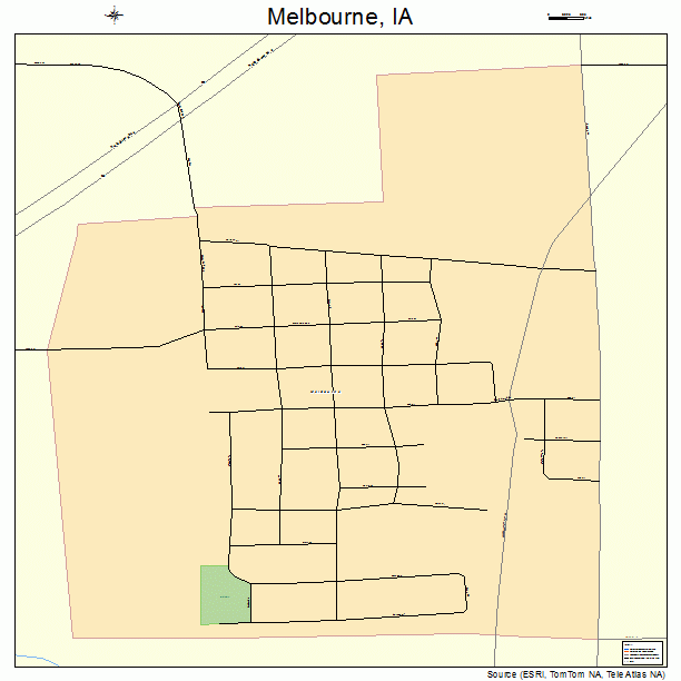 Melbourne, IA street map