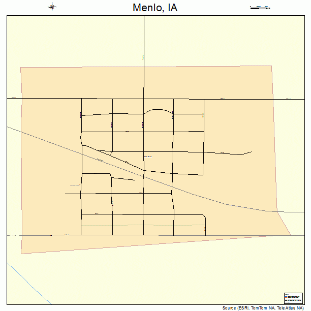 Menlo, IA street map