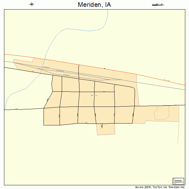 Meriden, IA street map