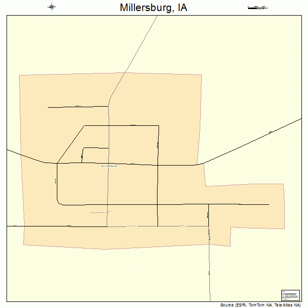 Millersburg, IA street map