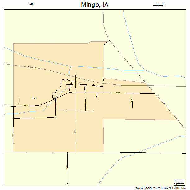Mingo, IA street map