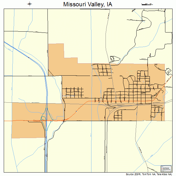Missouri Valley, IA street map