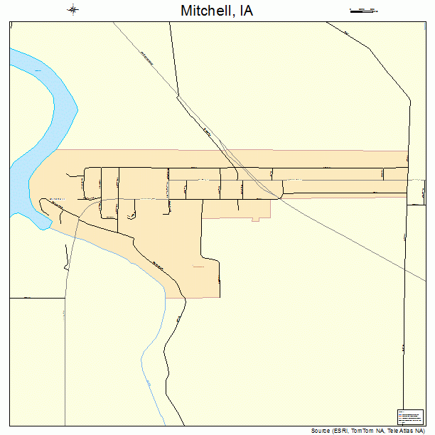 Mitchell, IA street map