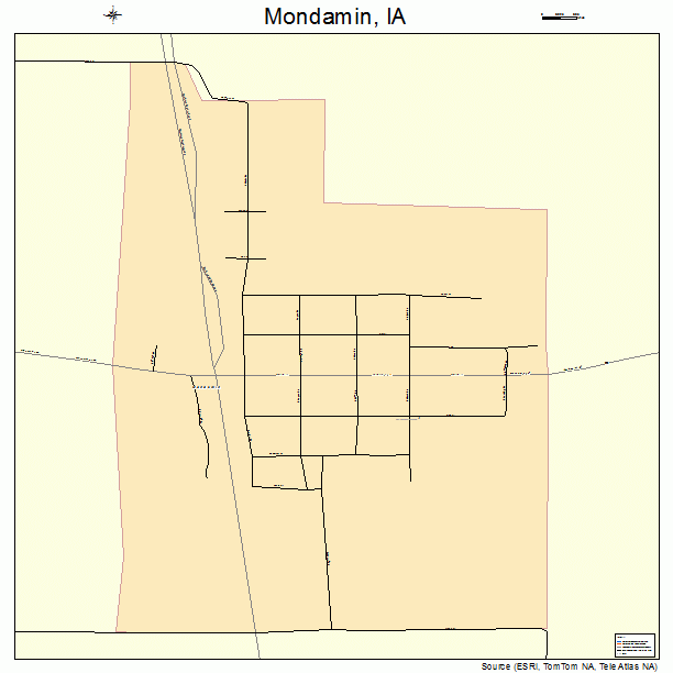 Mondamin, IA street map