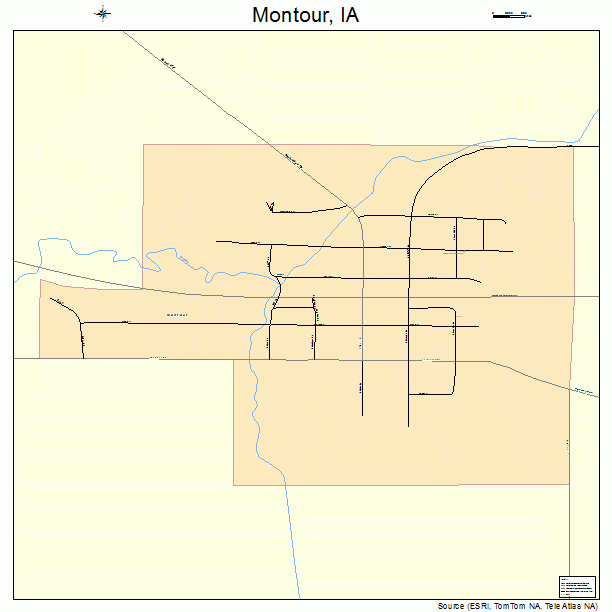 Montour, IA street map