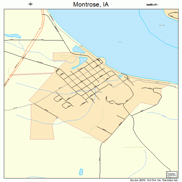Montrose, IA street map