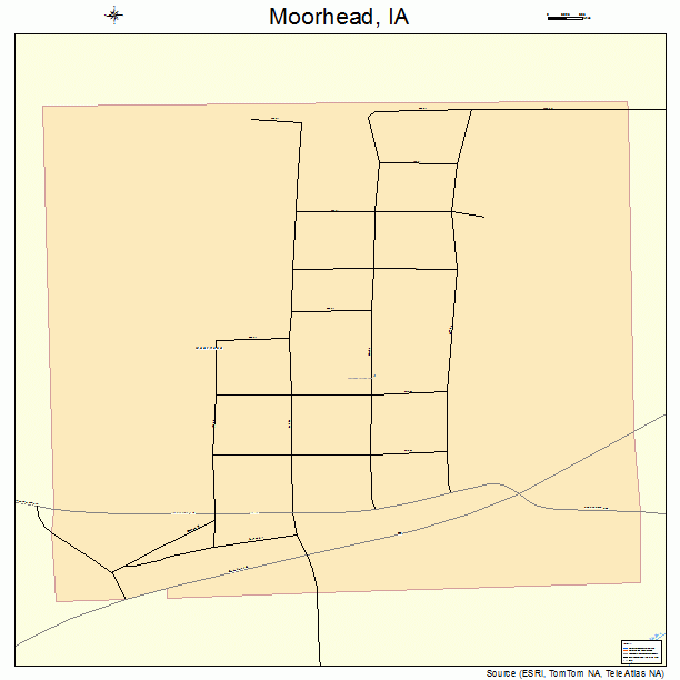 Moorhead, IA street map