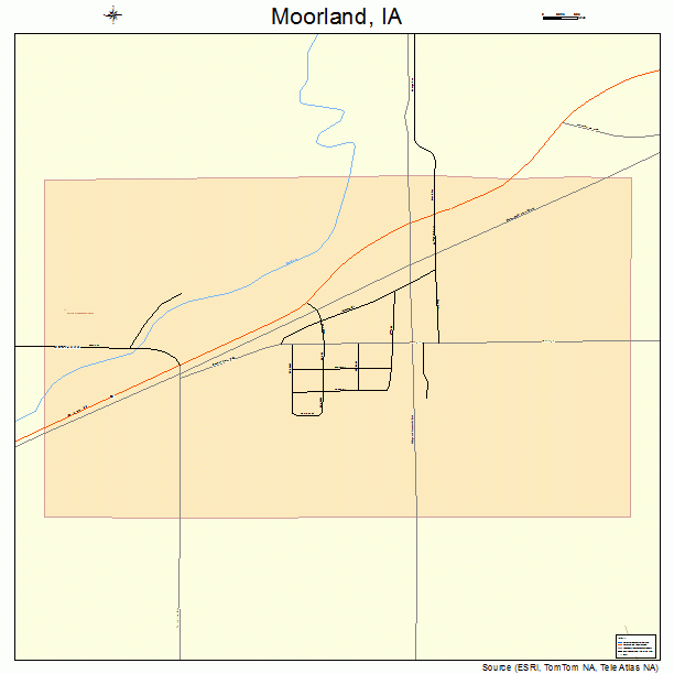 Moorland, IA street map