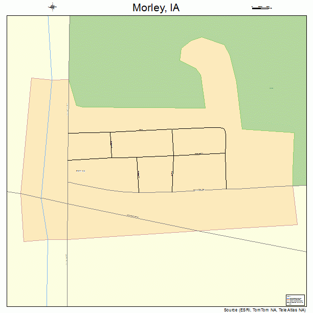 Morley, IA street map